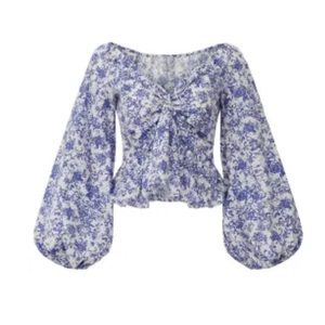 Caroline Constas - M - Blue Onira Top - make an offer! 💙🤍